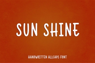 Sun Shine - Handwritten Allcaps Font Font Download