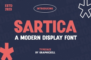 Sartica Display Sans Font Typeface Font Download