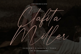 Clafita Miller Signature Font Font Download