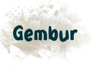 G Gembur Font Download