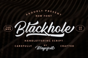 Blackhole - Script Font Font Download