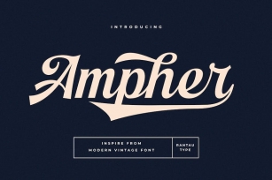 Ampher Modern Vintage Font Font Download