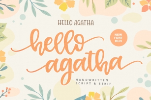 Hello Agatha Font Duo Font Download