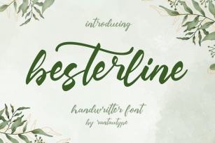 Besterline Handwritten Font Font Download