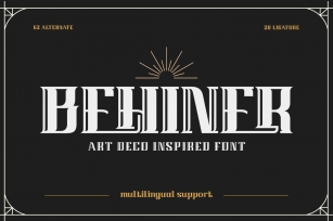 BEHINE Rtrial Font Download