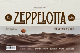Zeppelotta - Classic Art Deco Type Font Download
