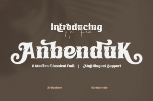 Anbenduk | Serif Classic Modernism Font Download