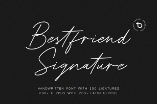Bestfriend Signature Font Font Download