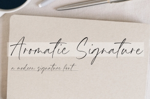 Aromatic Signature Font Download