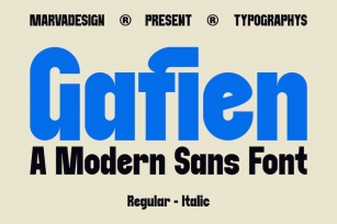 Gafien - A Modern Sans Serif Font Font Download