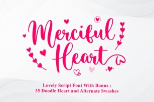 Merciful Heart – Lovely Font With Bonus Font Download