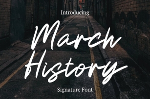 March History Font Download