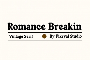 Romance Breaki Font Download
