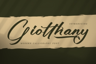 Giotthany Font Download