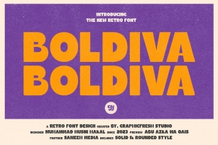 Boldiva Retro Font Font Download