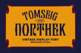 Tomseig Northek - Vintage Font Font Download