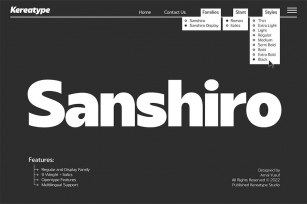 Sanshiro Font Download