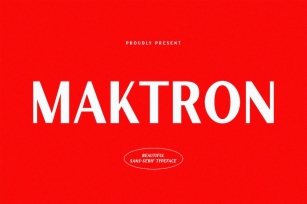 Maktron Modern Sans Font Download