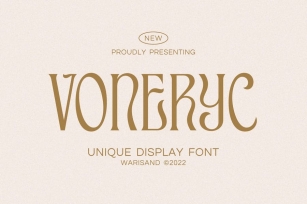 Voneryc - Unique Font Font Download