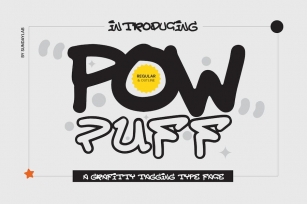 Powpuff Grafitti Tagging Typeface Font Download