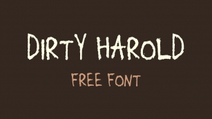 Dirty Harold Font Download