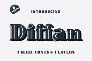 Diffan Serif Display Typeface Font Download