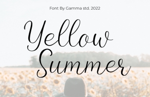 Yellow Summer Font Download