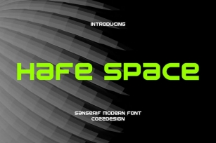 HafeSpace - Modern Font Font Download