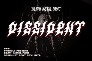 Dissident - Death Metal Font Font Download