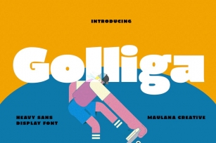 Golliga Heavy Sans Display Font Font Download