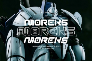 MOREKS - Futuristic Cyberpunk Display Font Font Download