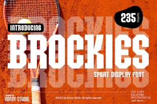 Brockies - Sport Display Font Font Download