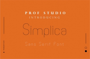 Simplica - Minimalist Sans Serif Font Font Download