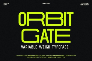 Orbit Gate | Variable Display Sans Font Download