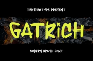 Gatrich Modern Brush Font Font Download