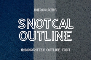 SnotcalOutline font Font Download