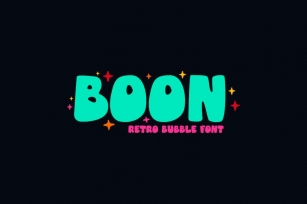 Boon Retro Bubble Font Font Download