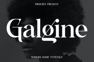 Galgine Modern Serif Typeface Font Font Download