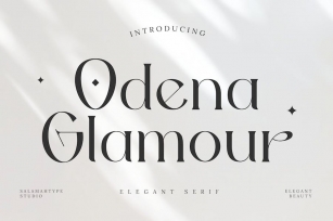 Odena Glamour - Elegant Serif Font Font Download