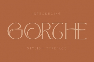 Gorthe Stylish Typeface Font Font Download