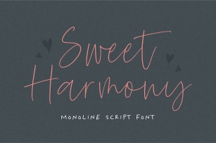 Sweet Harmony Script Font Font Download