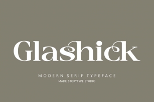 Glashick Modern Serif Typeface Font Font Download
