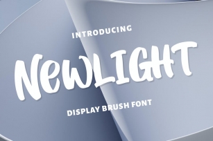 Newlight - Display Brush Font Font Download