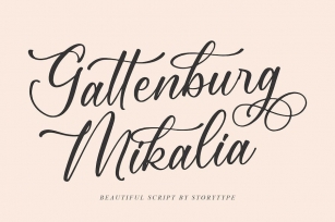 Gattenburg Mikalia Script Font Font Download