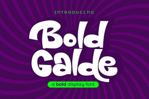 Bold Galde - Thick Display Font Font Download