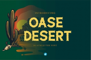 Oase Desert - Slab Serif Western Font Download