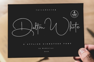 Dalton White 4 Font Style Font Download