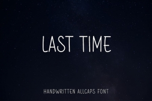 Last Time - Handwritten Allcaps Font Font Download