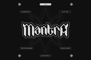 MANTRA - Neo Gothic Font Font Download