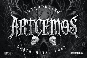 Artcemos Horror Metal Font Font Download